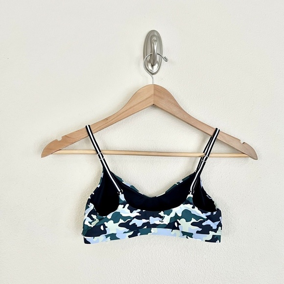 New THE UPSIDE Camo Ballet Sports Bra in Blue - Picture 7 of 9